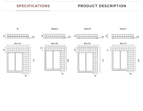 Image 1 of Bonaldo penisola squadrata versione B pelle bianca