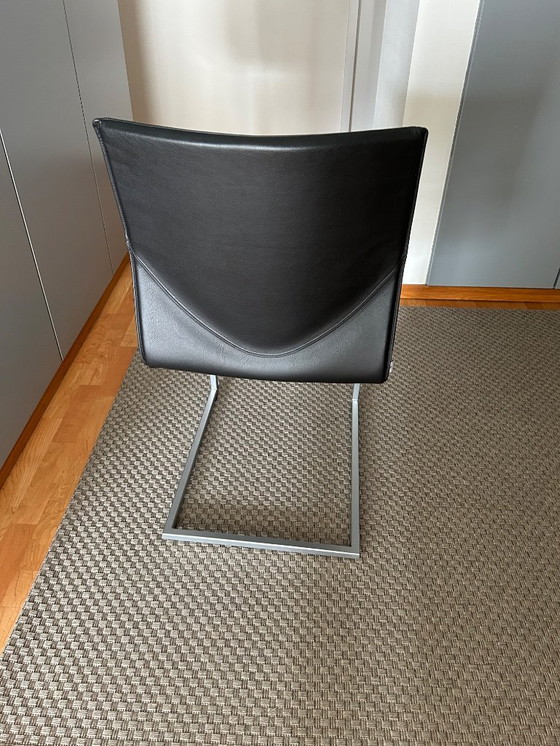 Image 1 of 6 chaises en cuir Vinci von Willisau