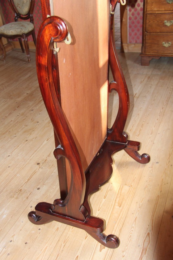 Image 1 of Gran espejo de pie (estilo victoriano) retro fa Eichholtz corte facetado