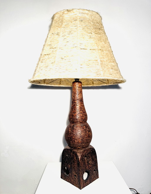 LAMPE DE TABLE EN PIERRE DE PIETER GROENEVELDT, PAYS-BAS, CIRCA 1950s