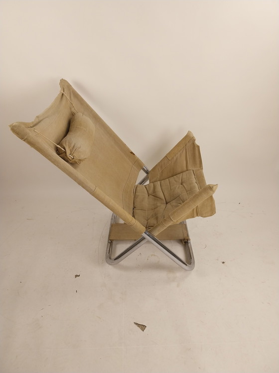 Image 1 of 1 sillón plegable de los años 70, diseñado por Borge Lindau y Bo Lindekrantz para Lammhults.