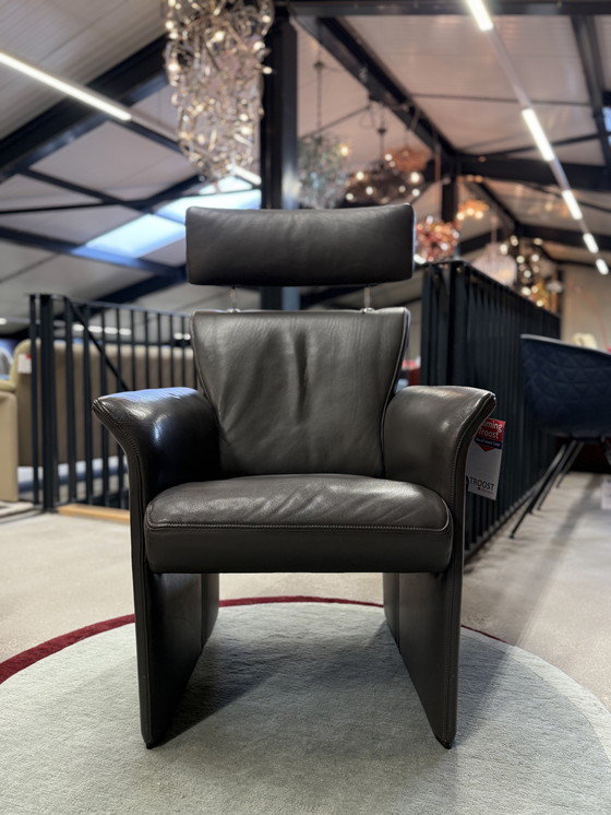 Image 1 of 2 Jori Aqua Fauteuils Grijs Leer