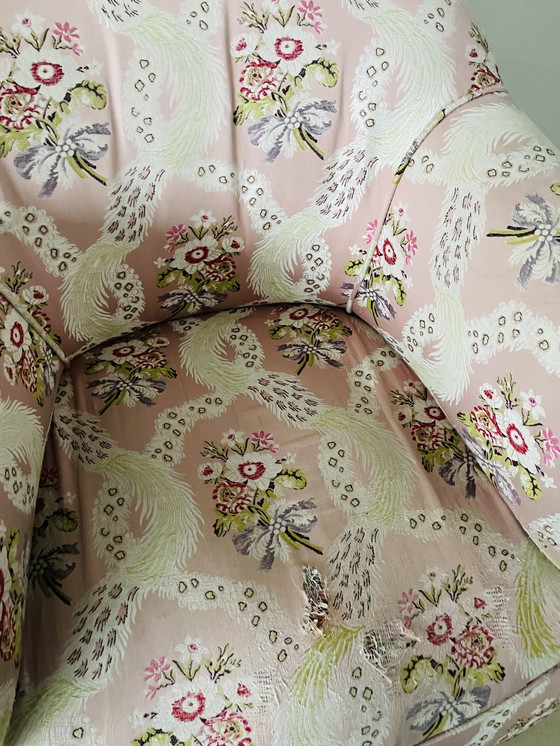 Image 1 of Fauteil bloemenstof