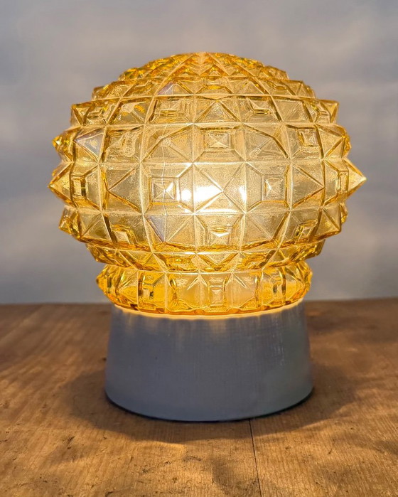 Plafonnier vintage en porcelaine blanche, années 1970 – Glass, Ceramic (photo 7 of 13)