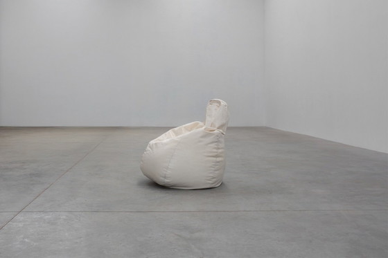 Image 1 of Grande sacco a pelo bianco vintage degli anni Settanta