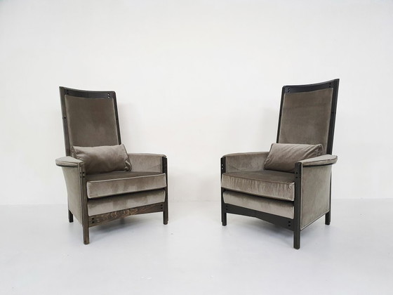 Image 1 of Ensemble de deux fauteuils lounge Umberto Asnago pour Giorgetti « Peggy 63970 », 1990