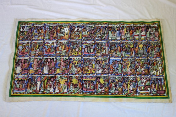 Image 1 of Peinture Rouleau Traditionnel Ethiopie 1800s