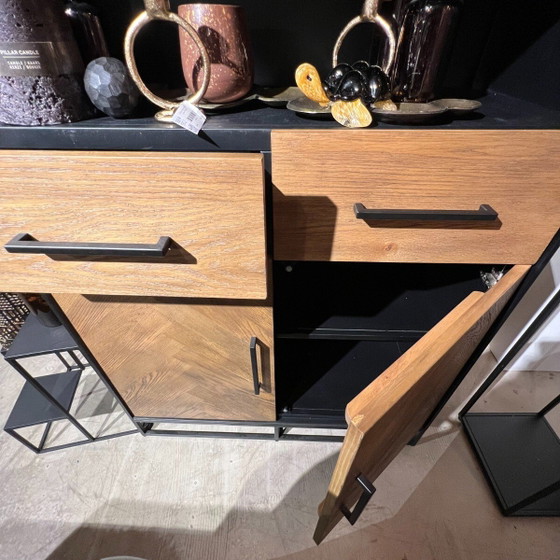 Vinito Storage Cabinet Natural Oak Veneer – Pronto Wonen (photo 3 of 3)