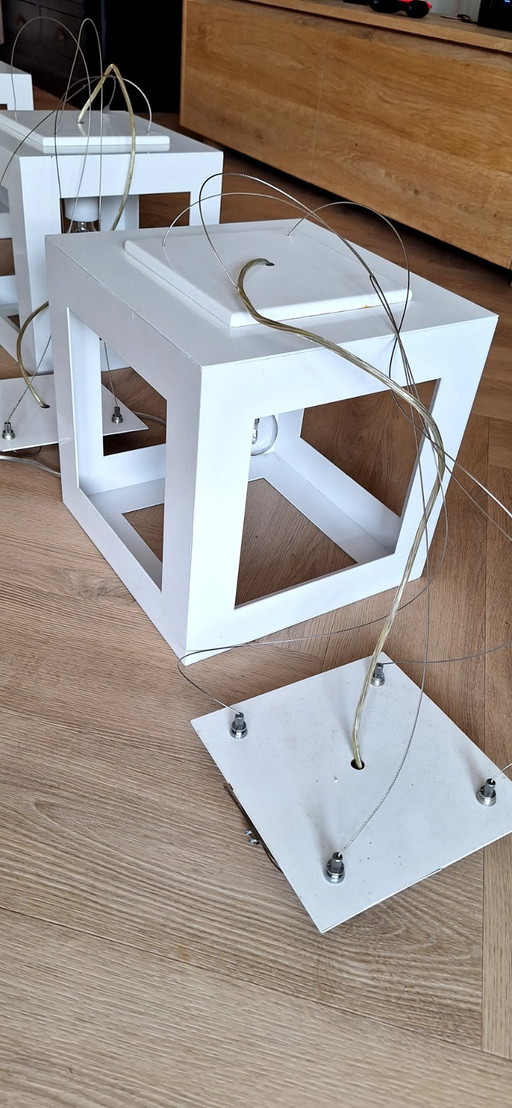 Jan des Bouvrie lampes cube 3x