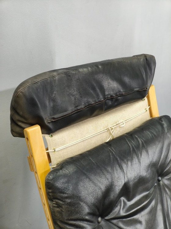 Image 1 of Ingmar Relling Siesta Lounge Chair in Leather, Norway, 1970s