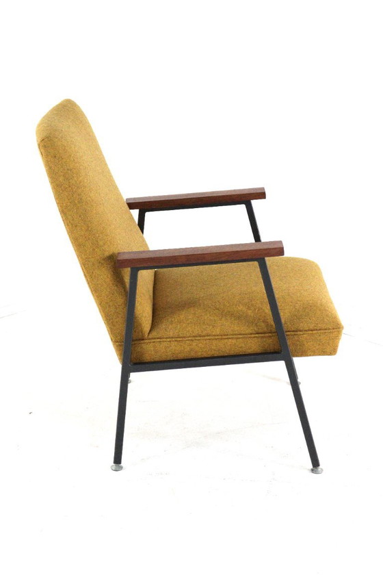 Vintage Gispen Genie Armchair Newly Upholstered Restored – Metal (photo 6 of 13)