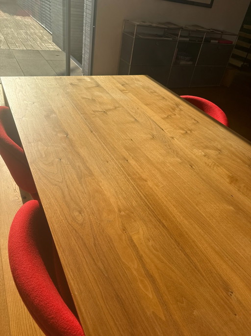 Table de salle à manger Willisau Vario, bois de cerisier massif