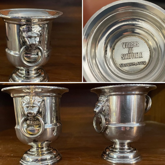 Colección de accesorios de mesa antiguos bañados en plata (con sellos de origen) – Viners of Sheffield (photo 9 of 11)