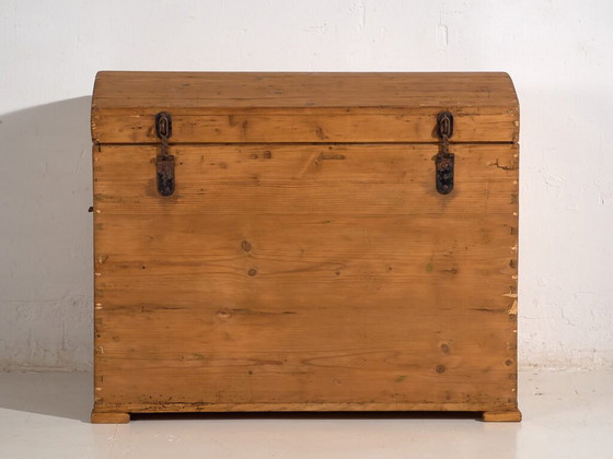 Baúl antiguo de madera maciza (c.1920) #16, Armarios de almacenamiento, Marrón, Rustic (foto 21 de 40)
