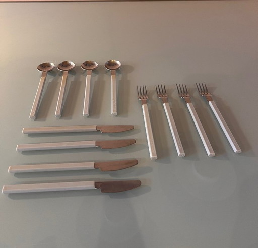 Air France Concorde Cutlery Service by Raymond Loewy, 1970s, Set of 12