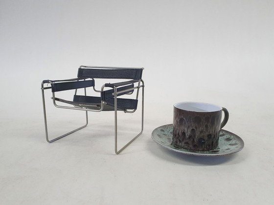 Image 1 of Collection Vitra Miniature : Fauteuil lounge « Wassily » de Marcel Breuer