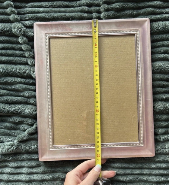 Image 1 of Vintage roze fotolijst 