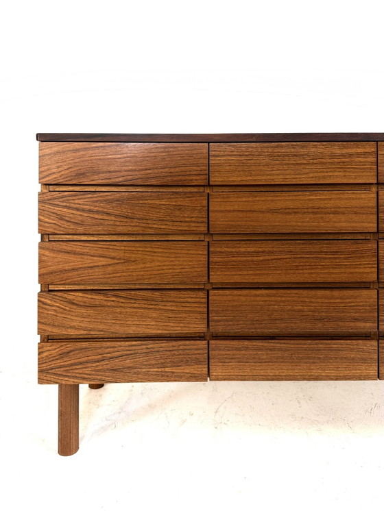 Image 1 of Vintage teakhouten sideboard met lades, jaren ‘60