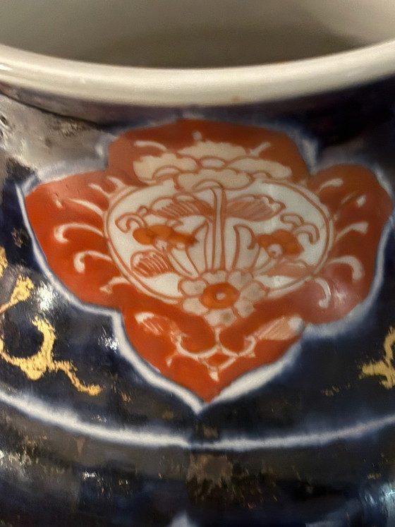 Beautiful Antique Japanese Imari Vase, Meiji Period (ca. 1900), 31 cm, Asian vases from holland, Porcelain (photo 7 of 9)