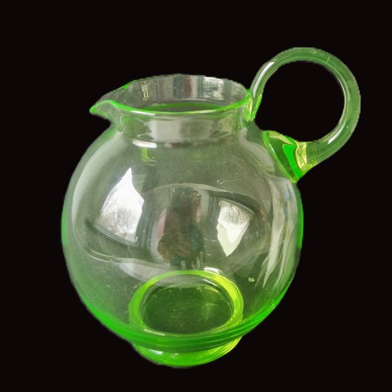 Image 1 of Kristalunie Maastricht - Brocca per l'acqua "Global" di W.J. Rozendaal - 1932