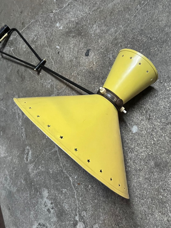Image 1 of Lampada da parete vintage Diabolo, René Mathieu, Maison Lunel, anni '50
