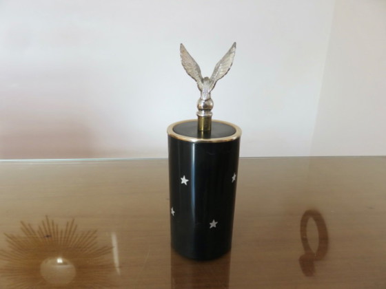 Cigarette dispenser "eagle and stars" 60-70, vintage – Decorative Objects, Metal, Brass (photo 12 of 14)