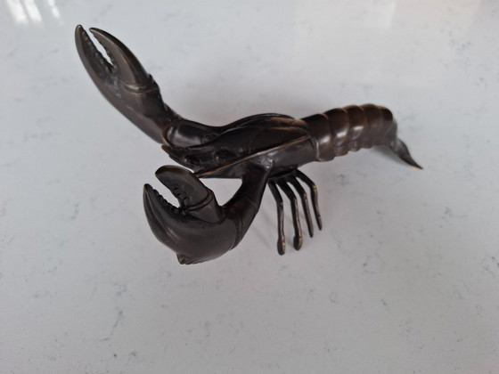 Image 1 of Sooka Bronze-Skulptur Hummer - 19*11cm - dunkle Bronze Beeindruckender großer Hummer aus Bronze, Sonderanfertigung, schwarz