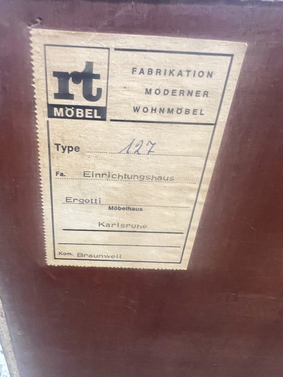 Image 1 of Mid Century Modern Teak Sideboard 1960s | German RT Furniture Cabinet Model 127 | Vintage Scandinavian Style Credenza
