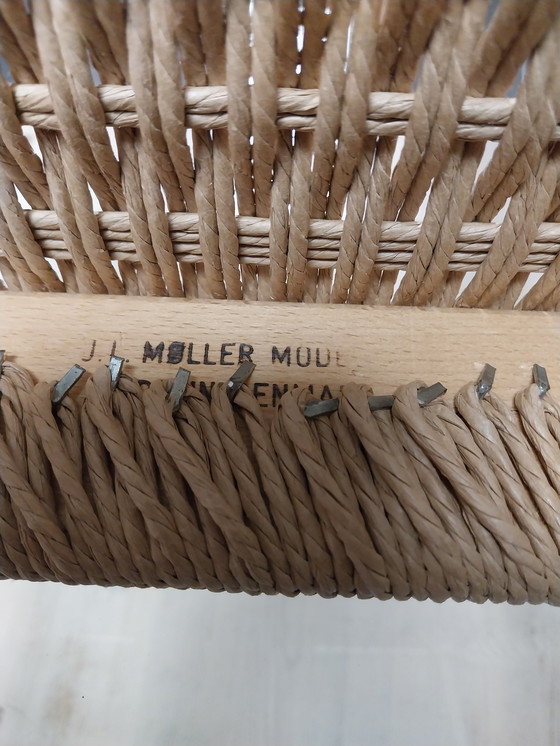 Image 1 of 1 set van 4 Niels Otto Möller stoelen model 84 1960's