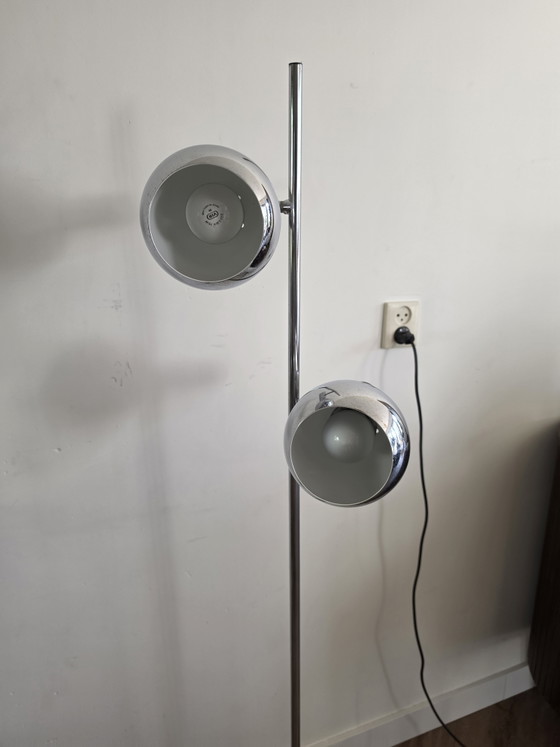 Ball Lamp Chrome 2 Spots Vintage 60s'70s eyeball cosack leuchten – Floor lights, Metal (photo 6 of 6)