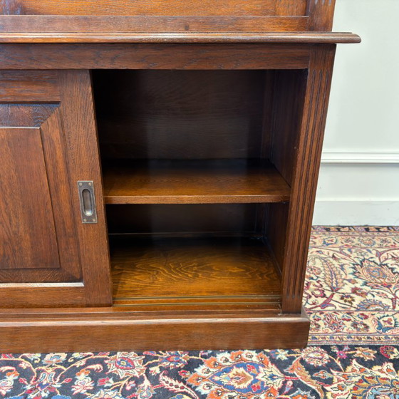 Libreria classica inglese con ante scorrevoli in vetro – Librerie, Glass, Wood (photo 13 of 13)