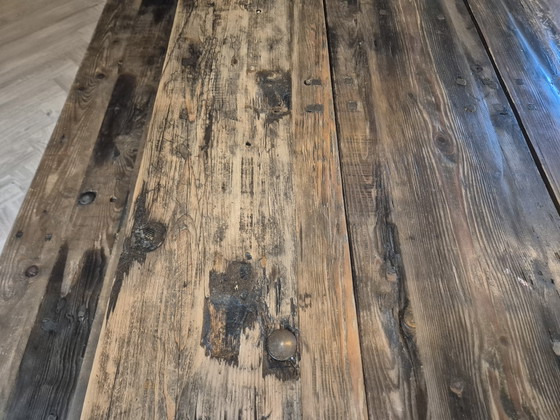 Image 1 of Timothy Oulton Axel table and benches 105x213