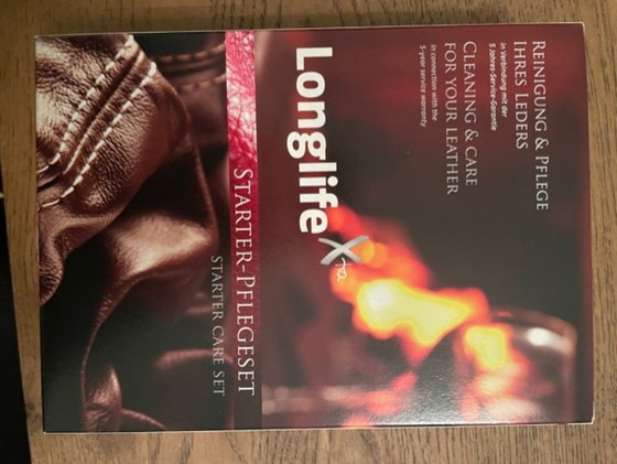 Image 1 of Fauteuil inclinable, modèle Musterring, cuir rouge, très bon état