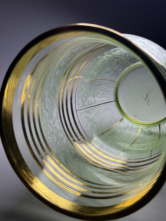 Image 1 of Art Deco “Ruby” Vase - by Paul Heller (signed) - De Rupel Boom, Belgium, ca. 1940s