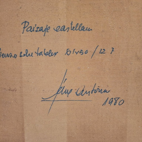 Image 1 of “Castiliaans landschap”, Félix Antonio González, 1980 - Valladolid, Spanje