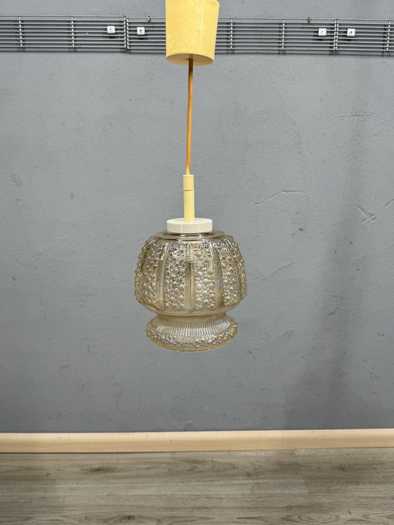 Image 1 of Atmospheric Vintage Ceiling Lamp With Bubble Glass