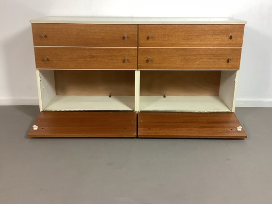 Image 1 of Vintage Mcm Ladekast Kast Dressoir Teak