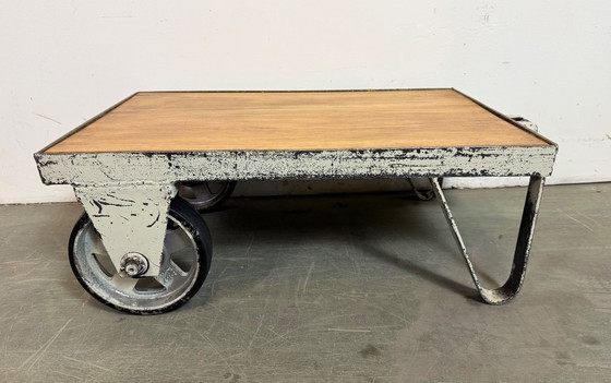 Image 1 of Carrello da caffè industriale grigio, anni '60