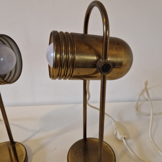 Image 1 of Heinz Neuhaus / Rolf Krüger 2 vintage lamps copper table lamp