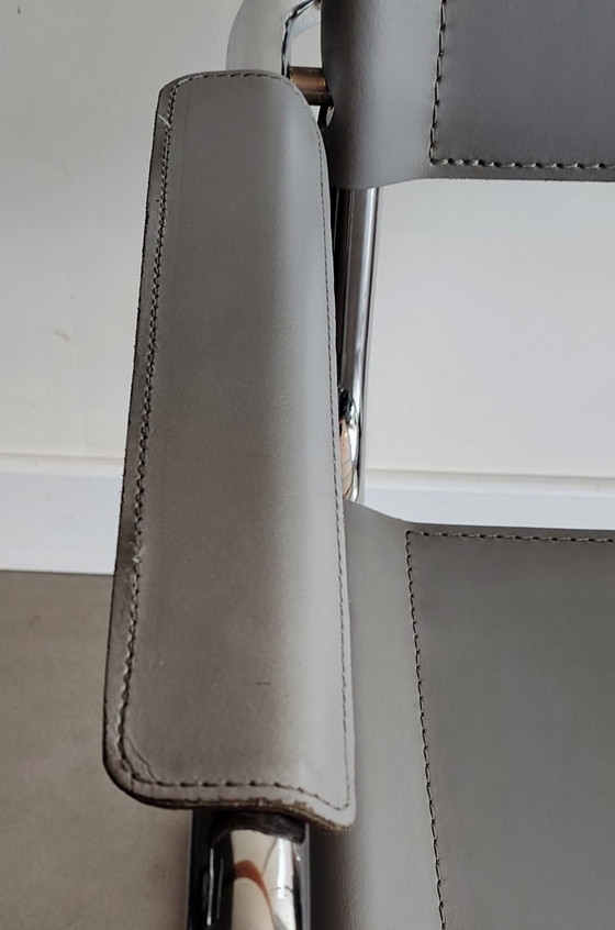 1x Slede Stoel S34 – Stoelen / fauteuils, Leather, Metal (photo 7 of 15)