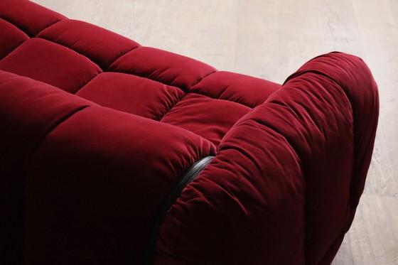 Image 1 of Cini Boeri for Arflex Strips Sofa in velvet, Italy 1968