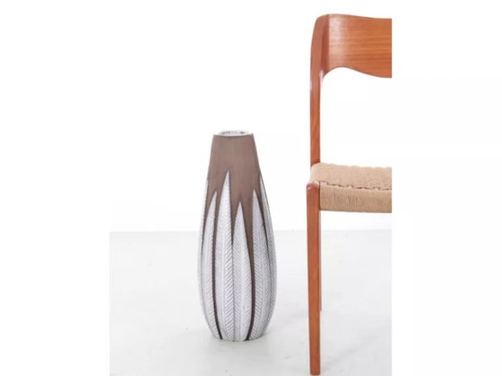 Vaso scandinavo in gres smaltato, modello Paprika, altezza 52 cm. – Accessori da tavola, Ceramic (photo 7 of 7)