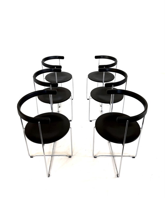Image 1 of Set di 6 sedie pieghevoli dal design vintage, Kusch & Co '80
