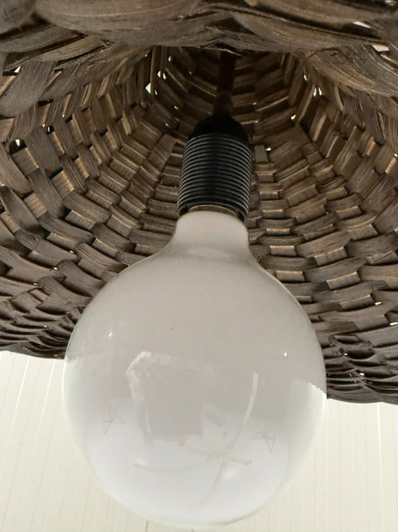Lampada a sospensione XXL in rattan sintetico, anni '60 – Lampade a sospensione, Wicker (photo 15 of 16)