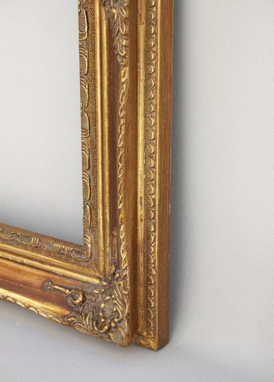Image 1 of Handgefertigter antiker Barock-Holzrahmen im Stil Ludwigs XVI. Barockrahmen für Gemälde, Spiegel, Fotografien usw.