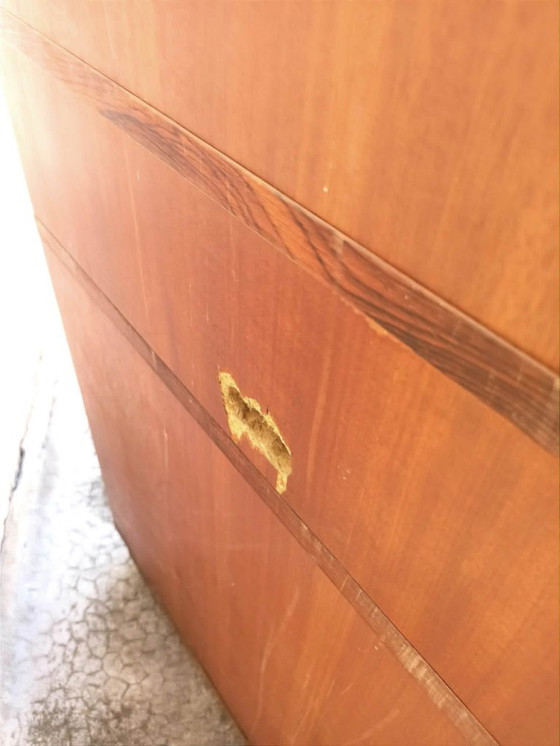 Mueble de almacenamiento Arnaud de teca, década de 1960, 60 cm de ancho. – Armarios de almacenamiento, Wood (photo 12 of 12)