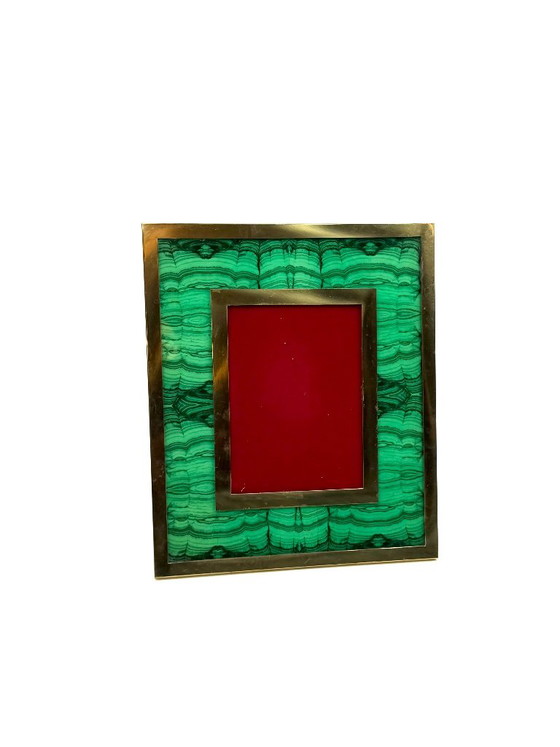 Cornice in finto malachite Mid-century, Italia anni '70 – Cornici, Ottone (photo 11 of 11)