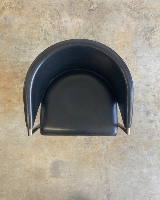 Image 1 of 4 sedie vintage in pelle Arrben Italy Georgia