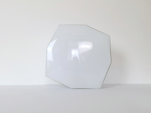 Vintage Flush Mount Deckenleuchte, Retro Glas Wand, Glas Sconces, Mid-Century Opalglas, Bauhaus-Stil Licht