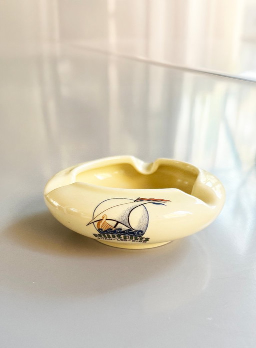 Unique vintage ashtray Hotel Belles Rives Juan-les-Pins